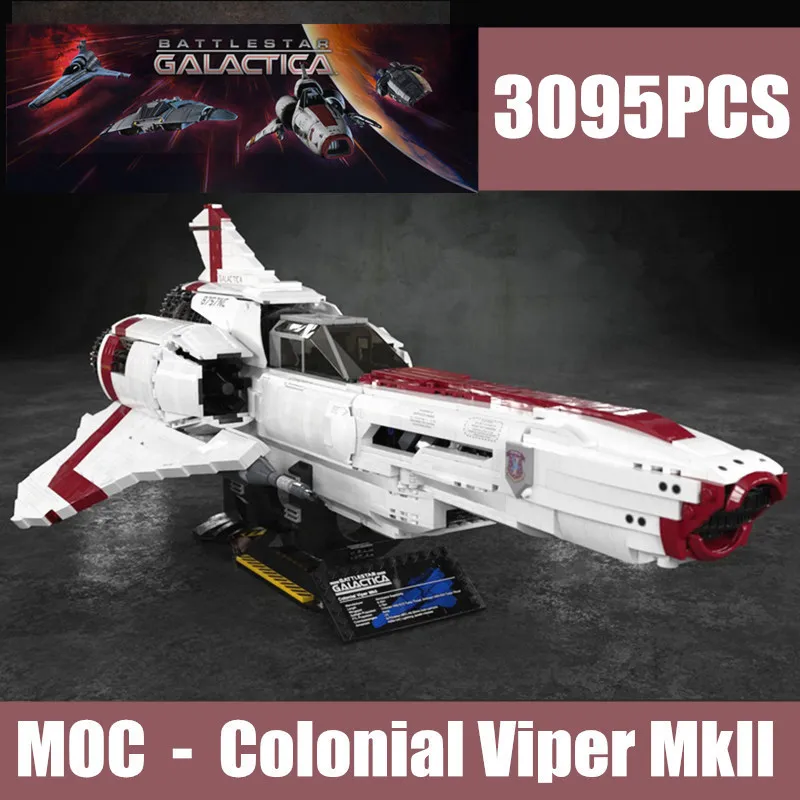 Новый Battlestar Galactica MOC Colonial Viper MKII подходит для детей строительные блоки Star Wars