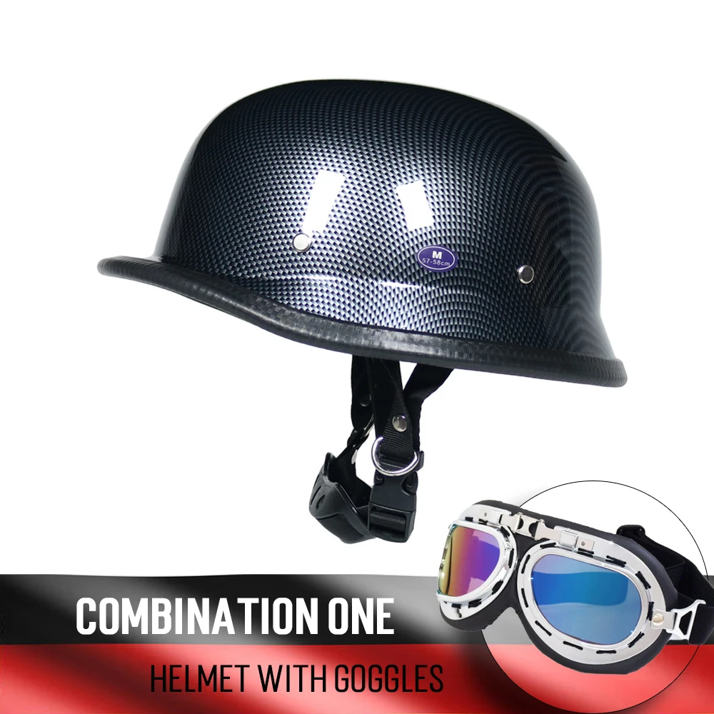 Немецкий y образный винтажный мотоциклетный немецкий шлем с принтом в горошек