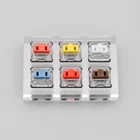 Акриловый переключатель тестер 2X3 Kailh choc низкопрофильный переключатель коричневый белый красный темно-желтый синий оранжевый SMD RGB для механической клавиатуры
