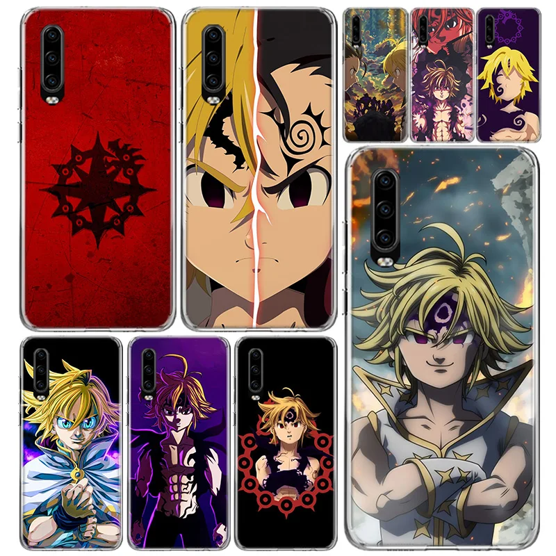 Чехол Meliodas для телефона с аниме семи смертных грехов чехол Huawei P40 P30 P20 P10 Mate 20 10 30 P