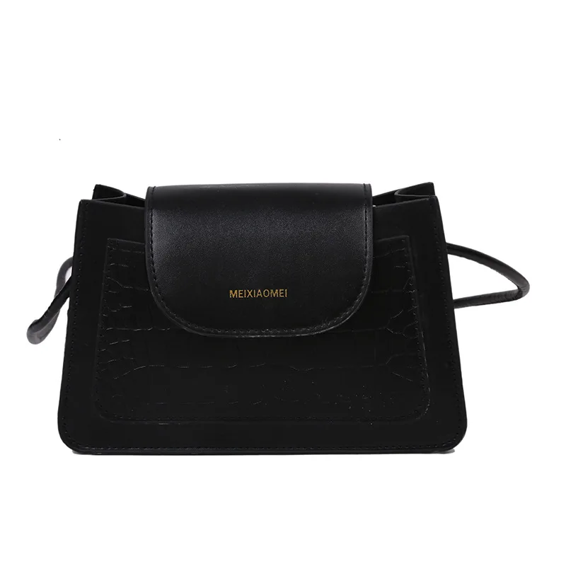 

Hong Kong style retro ladies shoulder small popular new fashion net red Joker texture messenger bag