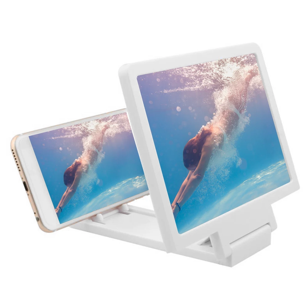 

8.2 inch HD Phone Screen Magnifier 3D Phone Screen Amplifier Enlarger Movie Game Magnifying Folding Phone Desk Holder