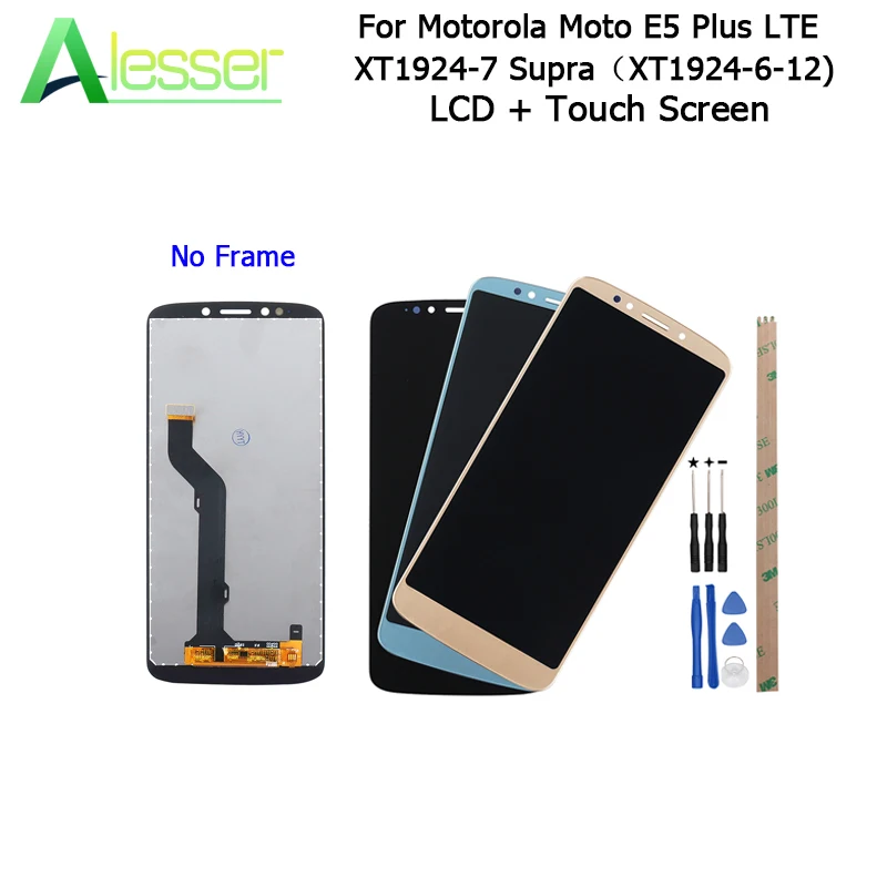 Alesser для Motorola Moto E5 Plus LTE XT1924-7 ЖК-дисплей + сенсорный экран 159 мм Запчасти сборки