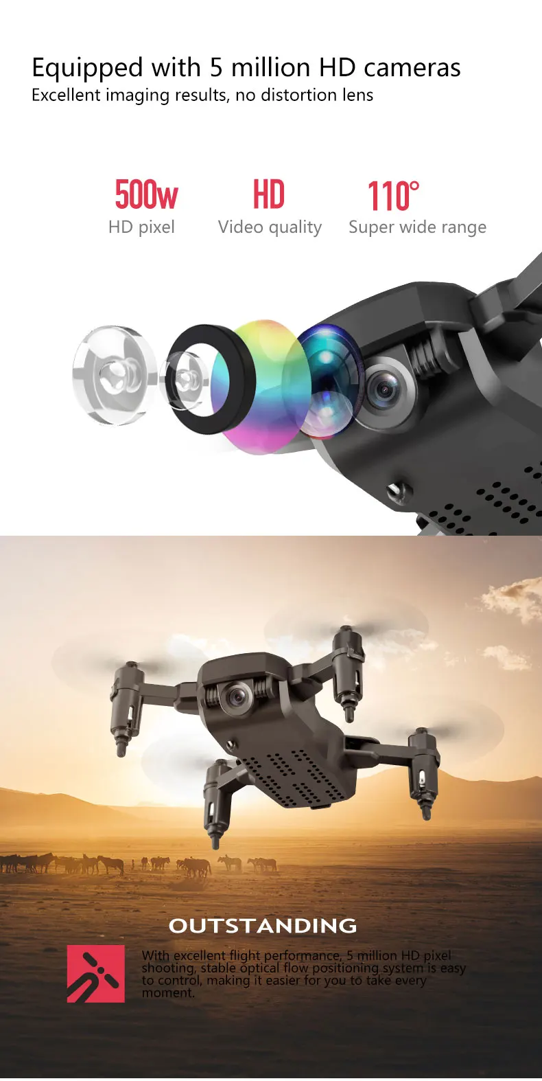 Мини-Дрон с 4K камерой HD складные дроны один ключ возврат FPV Квадрокоптер Следуйте за мной RC вертолет Квадрокоптер детские игрушки