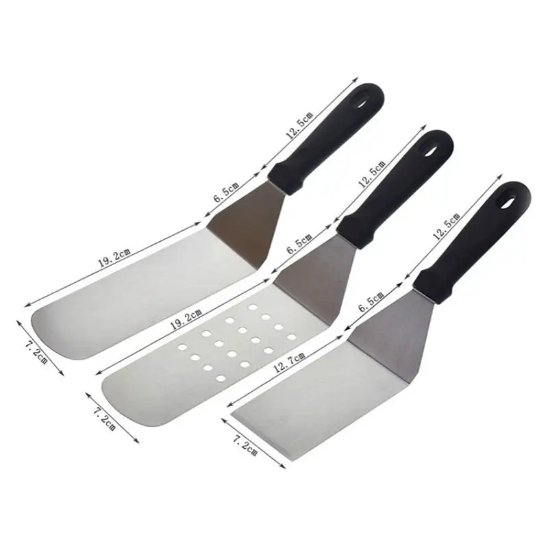 Кухонная лопатка для выпечки пластиковая ручка гриль Тернер металлический скраб