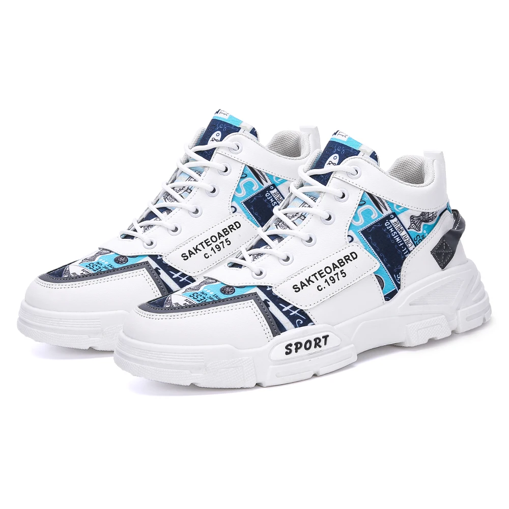

Men Running Shoes Autumn PU leather Blade Sneakers High Quality Outdoor Light Breathable Sport Athletic Men Shoes Male Sneakers