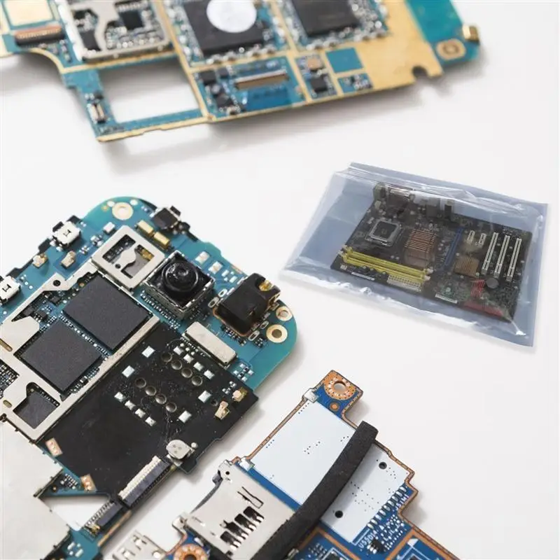 

200 Pcs Anti Static Bag Self-sealing ESD Shielding Electronics Storage Bag