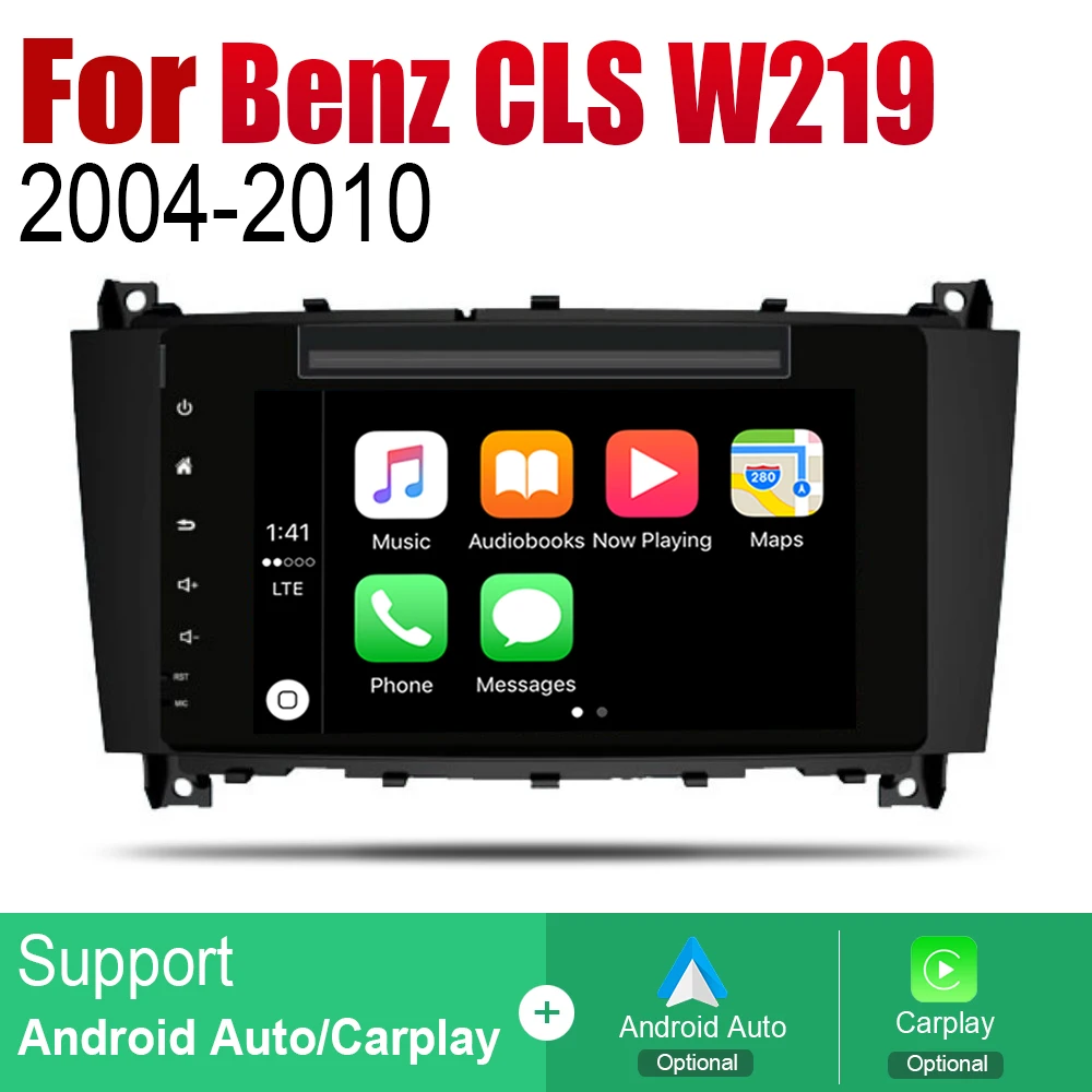Автомагнитола 2 Din на Android DVD для Mercedes Benz CLS Class W219 2004 ~ 2010 NTG автомобильный