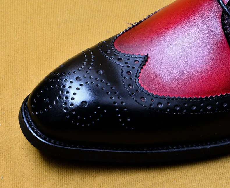 Мужская деловая модельная обувь коричневого цвета роскошная офисная