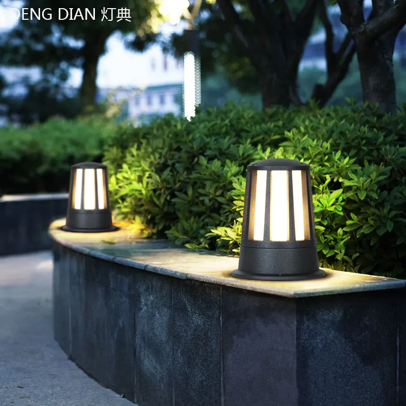 Наружный алюминиевый ландшафтный светильник ing E27 водонепроницаемый