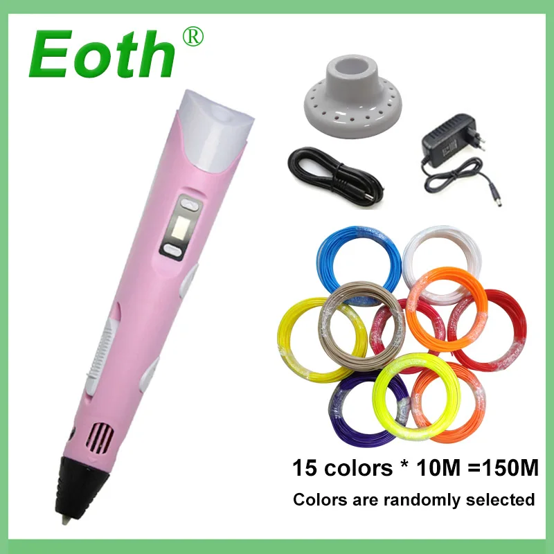 Pink 150meters 3d Ручка canetas criativa печать caneta lapi создание Оригинальные подарки Бестселлер для творчества 3 d школа tride stylo pluma - Цвет: Pink 150meters