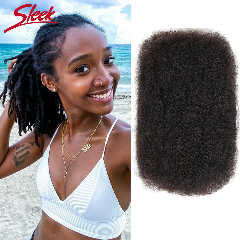 Sleek бразильский Волосы Remy афро кудрявый массовых человеческих волос для плетения