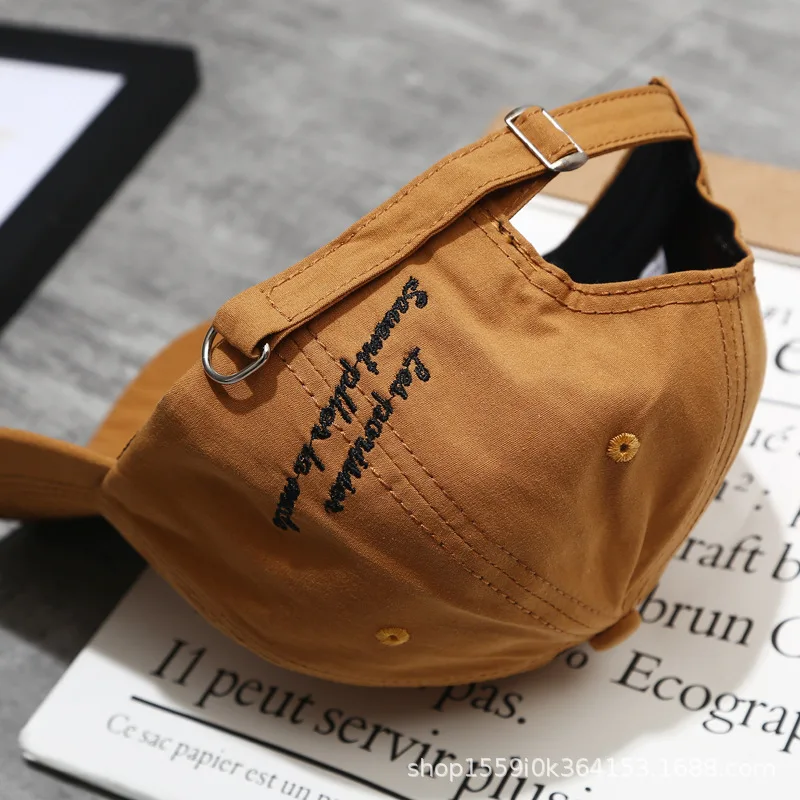 Curved Eaves Baseball Cap Alphabet Rose Embroidery Pattern Hip Hop Wild Caps Solid Color Men's Outdoor Casual Spring Autumn Hat