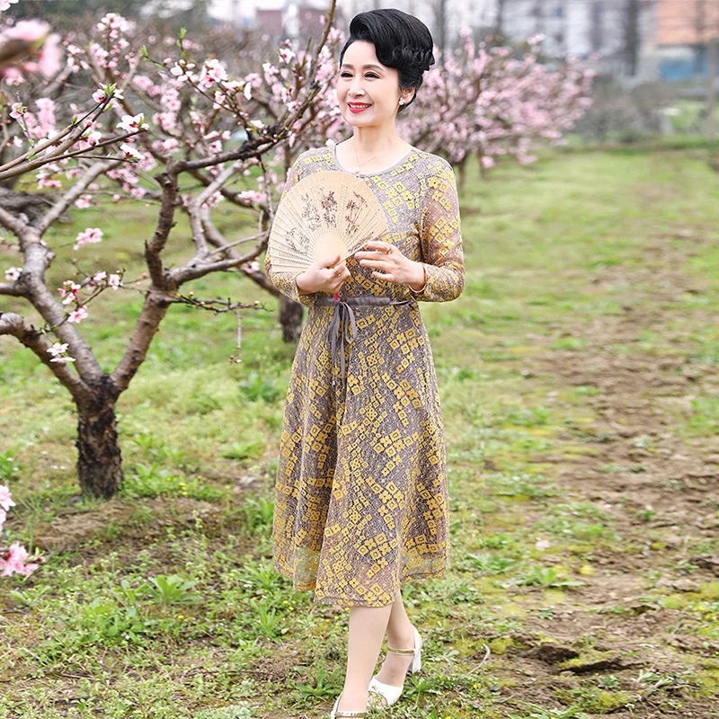 

High Quality Elegant Vintage Mesh Dress Women Sexy Party A-line long Dress Fashion Summer Casual Dresses Plus Size Vestidos