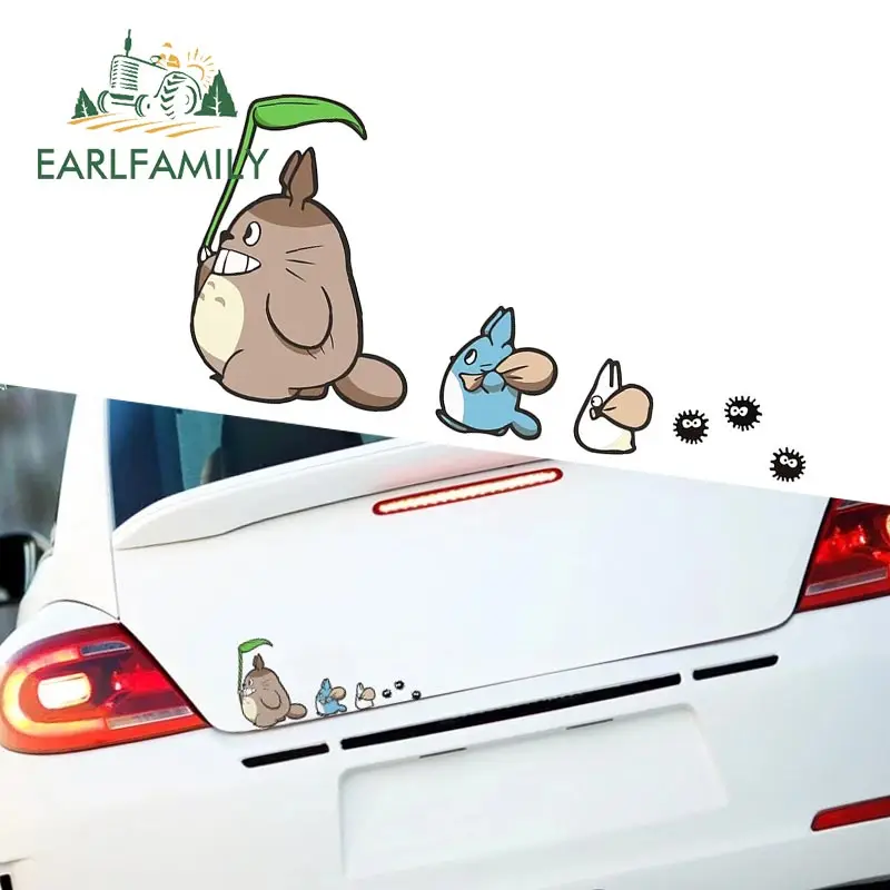 Автомобильные наклейки EARLFAMILY виниловые на окна 13 см х 5 6 для тонари Тоторо |