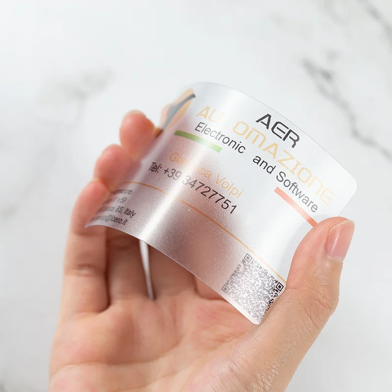 200 шт./лот пользовательские прозрачные пвх визитные карточки под заказ