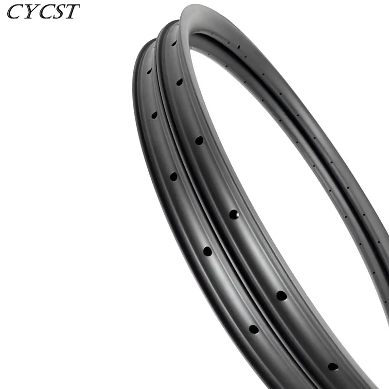CYCST 29er 35x25 мм Асимметричные бескамерные карбоновые диски AM enduro mtb велосипедные диски 24H 28H 32H 36H 2,7 мм офсетные диски для горного велосипеда