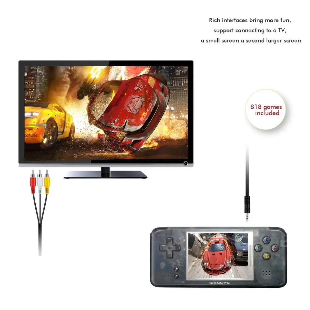 Новая игровая консоль RS97 IPS в стиле ретро видеоигры эмуляторы ручной игровой