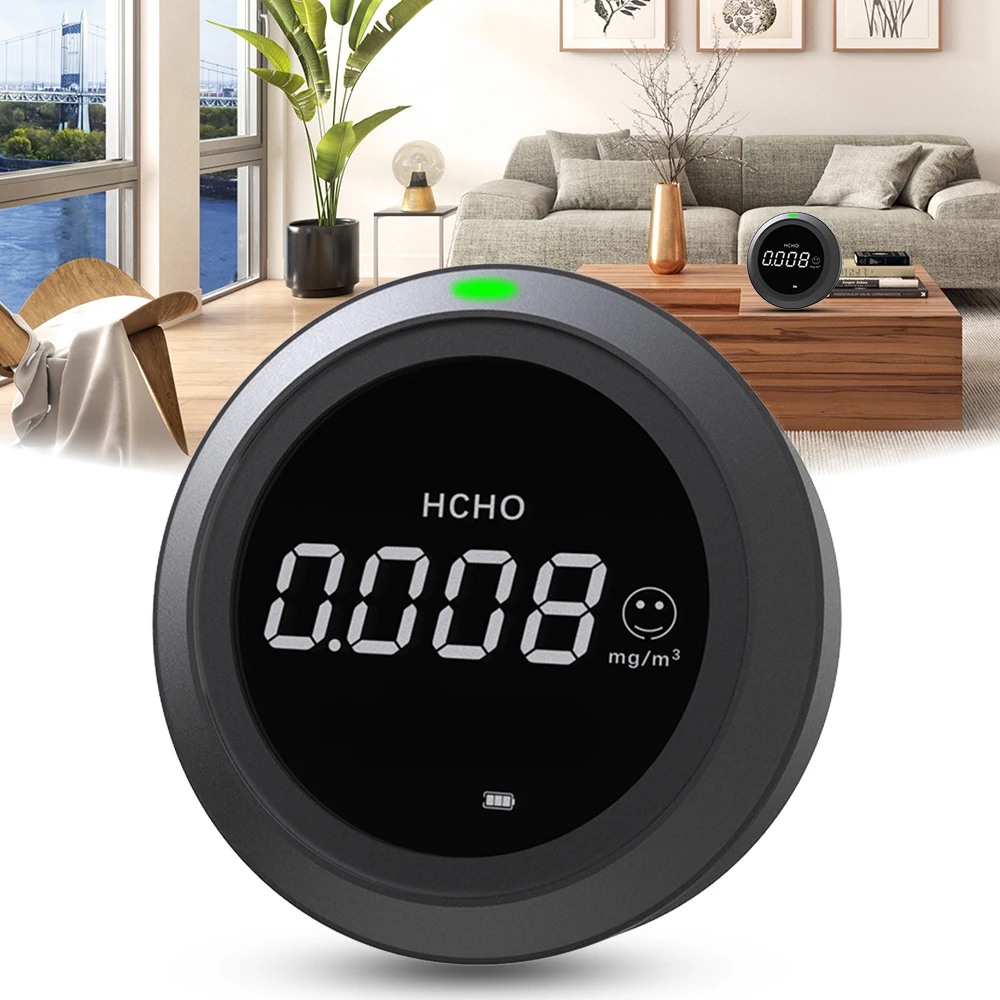 Умный детектор формальдегида анализатор качества воздуха с будильником бытовой