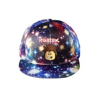 fashion outdoors baseball hat cartoon pattern design starry sky cap men and women teens hip hop cap