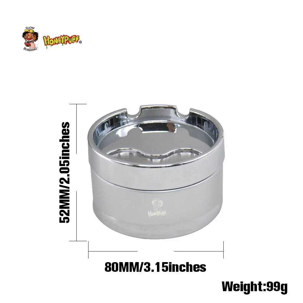 HORNET Премиум нержавеющая сталь тушение роторная крышка пепельница сигареты чашки