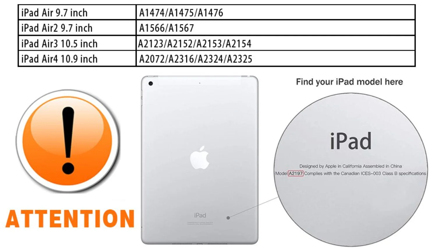Чехол для планшета Apple IPad Air 4/Air 2 /Air 3/Air1 противоударный защитный чехол из