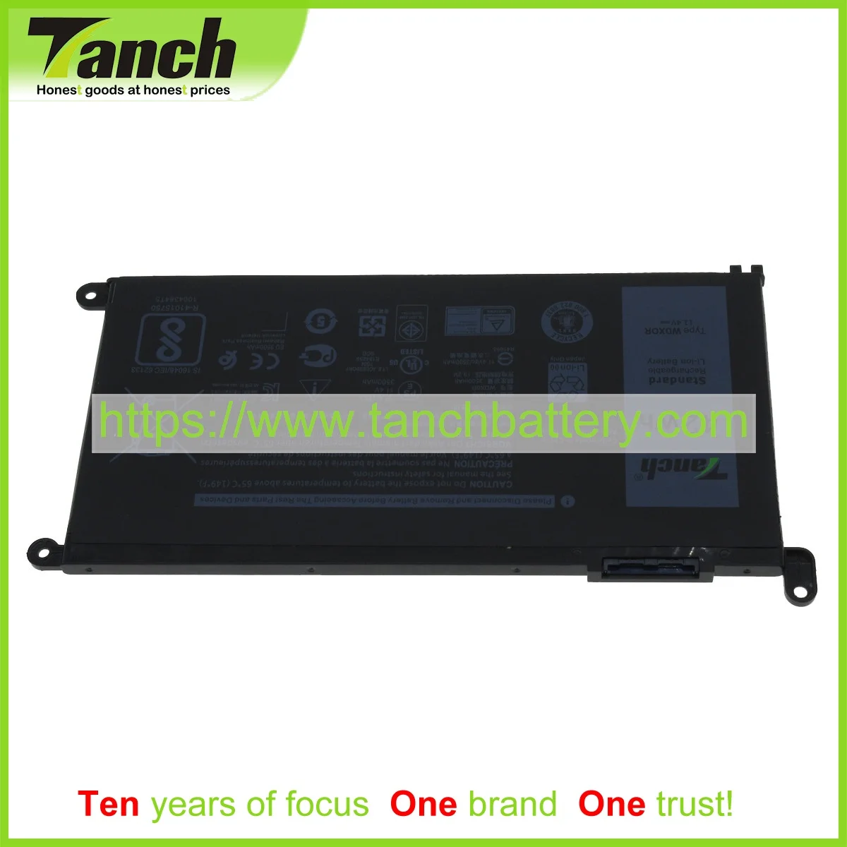 Baterias de Laptop para Dell Tanch Wdx0r P58f P32e001 03crh3 8yprw Fc92n 0 0y3f7y P62f P26t00111.4or11.46v 3cel P66f001 P69g P74g
