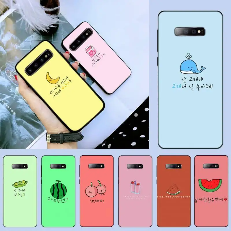 Милый мультяшный детский чехол для телефона Samsung S6 S7 edge S8 S9 S10 e plus A10 A50 A70 note8 J7