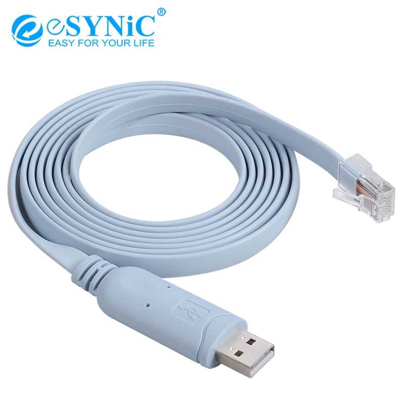 ESYNiC USB к RJ45 последовательный консольный кабель Экспресс-сети роутеры кабели для