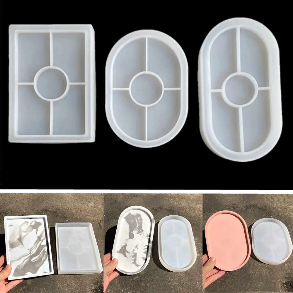 

DIY silicone mold crystal mirror epoxy resin glue mold square round hexagonal accessories home decoration