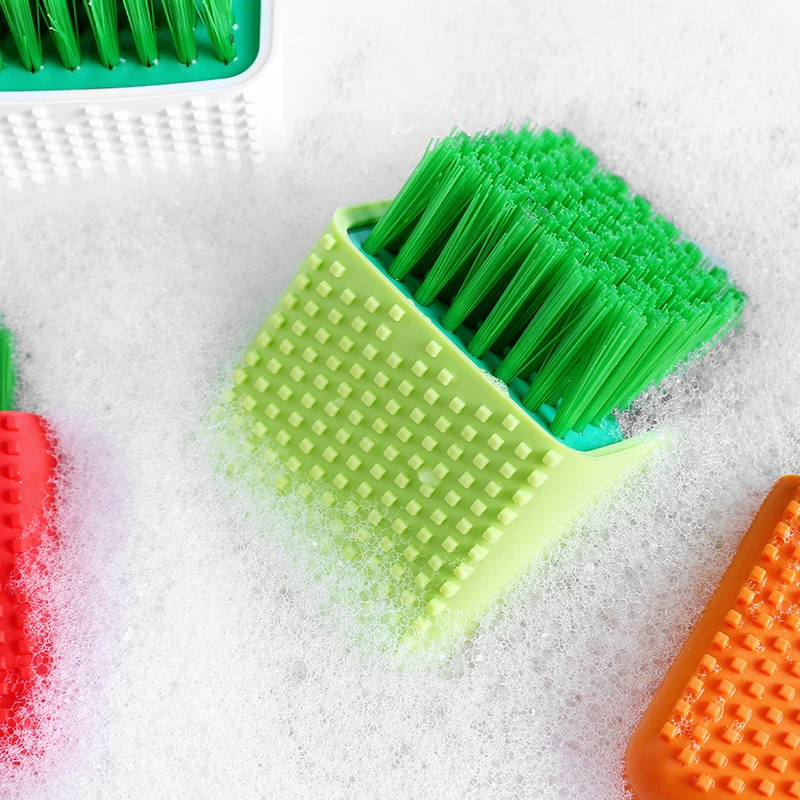 

2PCS Cleaning brush kitchen accessories sink cleaning bathroom clean scrub washing clothes shoes brush silicone Laundry brushs