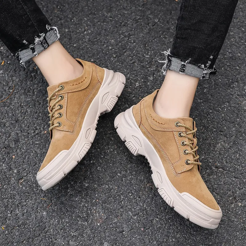 

Men's Shoes Leather casual oxfords Shoes lace up fashion Casual Men's Shoes breathable Man Shoes Leather Casual Shoes men