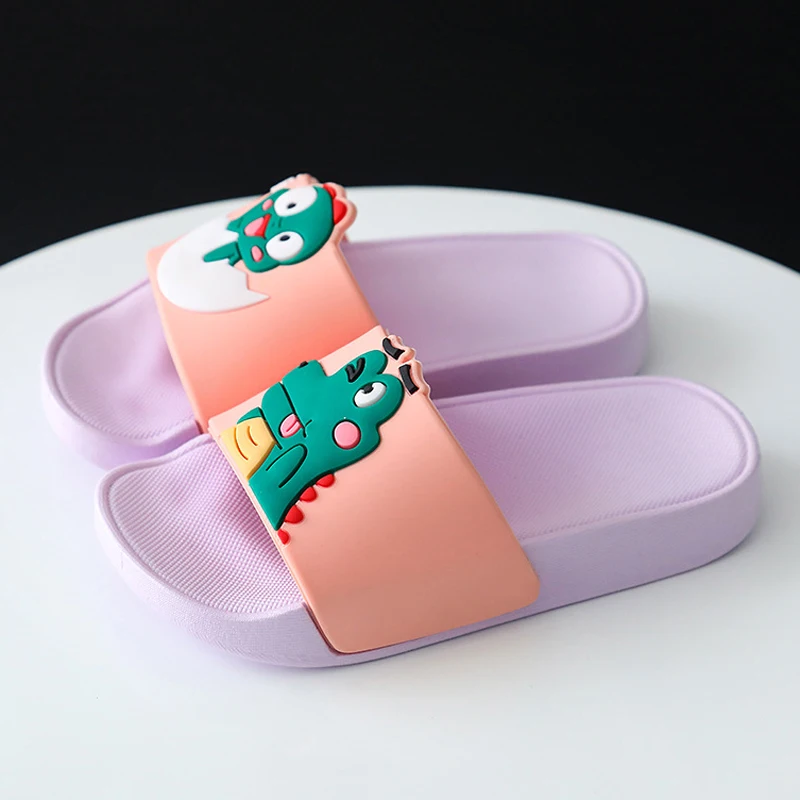 Летние тапочки с динозаврами детские обувь для мальчиков и девочек дома ванной