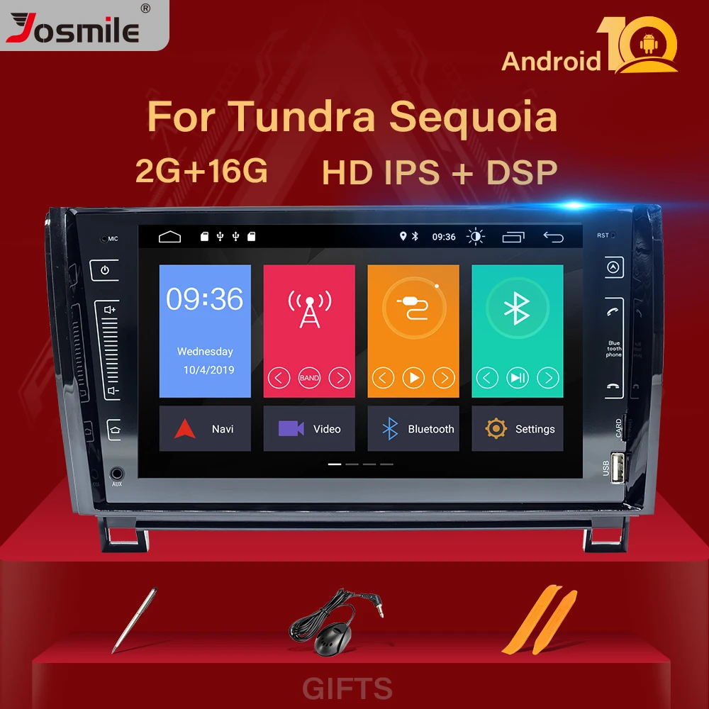Автомагнитола 2 Din Android 10 для Toyota Tundra Sequoia 2007 2008 2009 2010 2011 2012 2013 мультимедийный плеер
