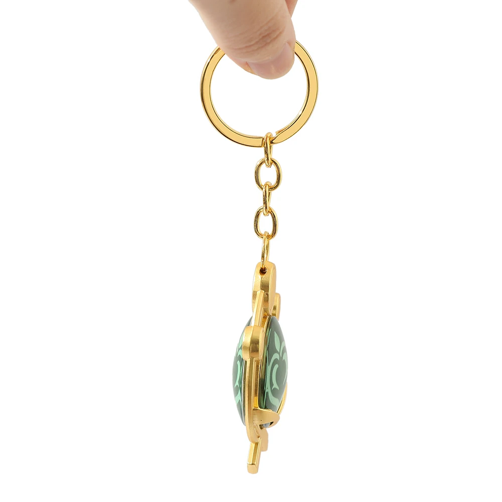 Game Genshin Impact Vision Lnazuma Ganyu Keqing Wendi Xiao Keychain Luminous 7 Element Weapons Eye Of Original God Toy KeyRing | Украшения