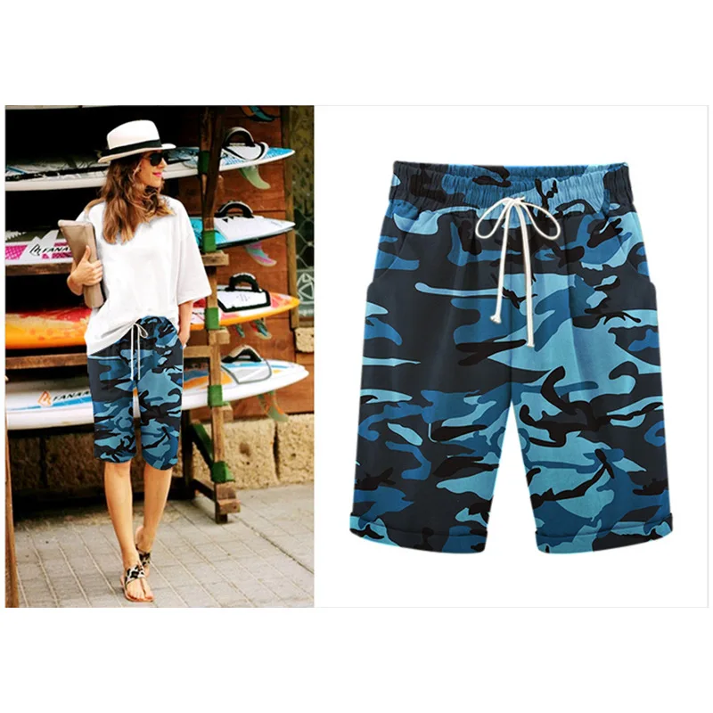 Summer Plus Size Women Pants Streetwear Casual Ropa Pantalones Mujer Camouflage Pants Women Clothes Trousers Spodnie Bottom 2XL