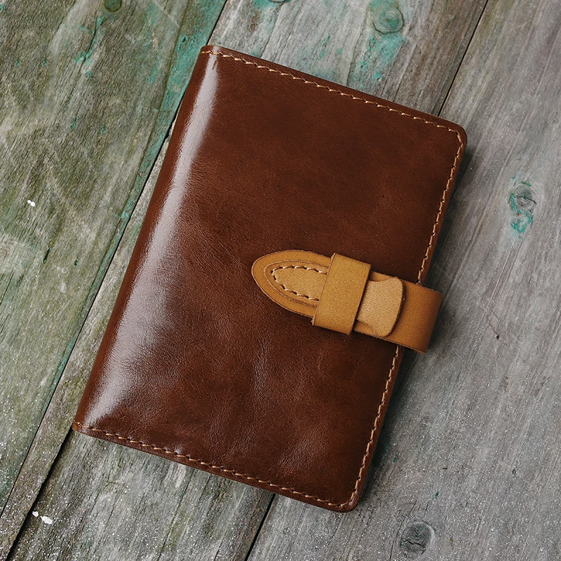 Кожаный ретро держатель для паспорта ручной работы кошелек высококачественный