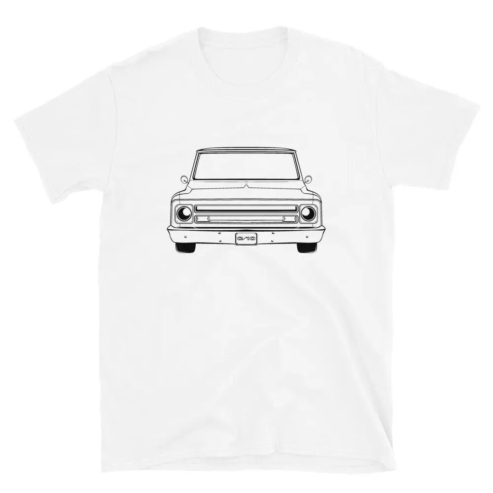 Футболка 68 1968 Chevy Truck C10 K10 пригородная панель футболка подарок футболка|Мужские