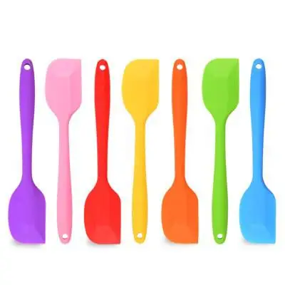 Пищевой силиконовый шпатель для крема антипригарный практичный инструмент
