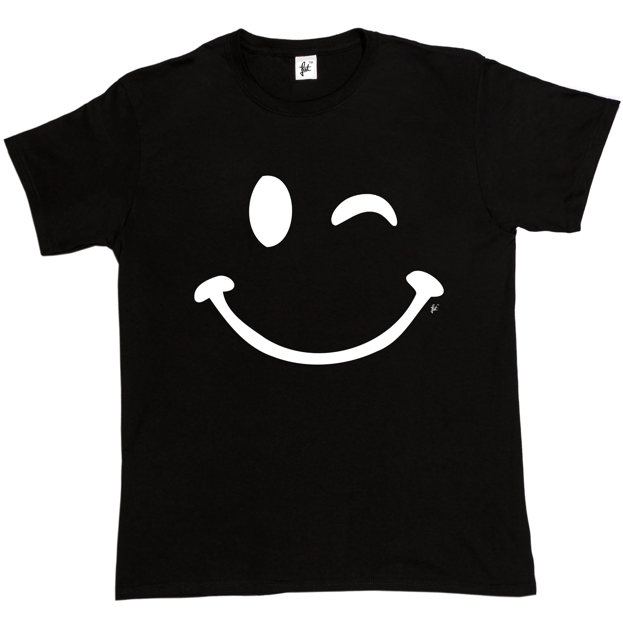 

Retro Happy Funny Winking Emoticon Face Mens T-Shirt Short Sleeve Summer T Shirt Men High Quality Tees