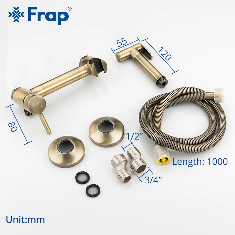 Душевая лейка FRAP для биде гигиенический распылитель душа анальная очистка