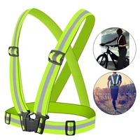 adjustable outdoor running cycling vest harness reflective belt safety jacket new chic