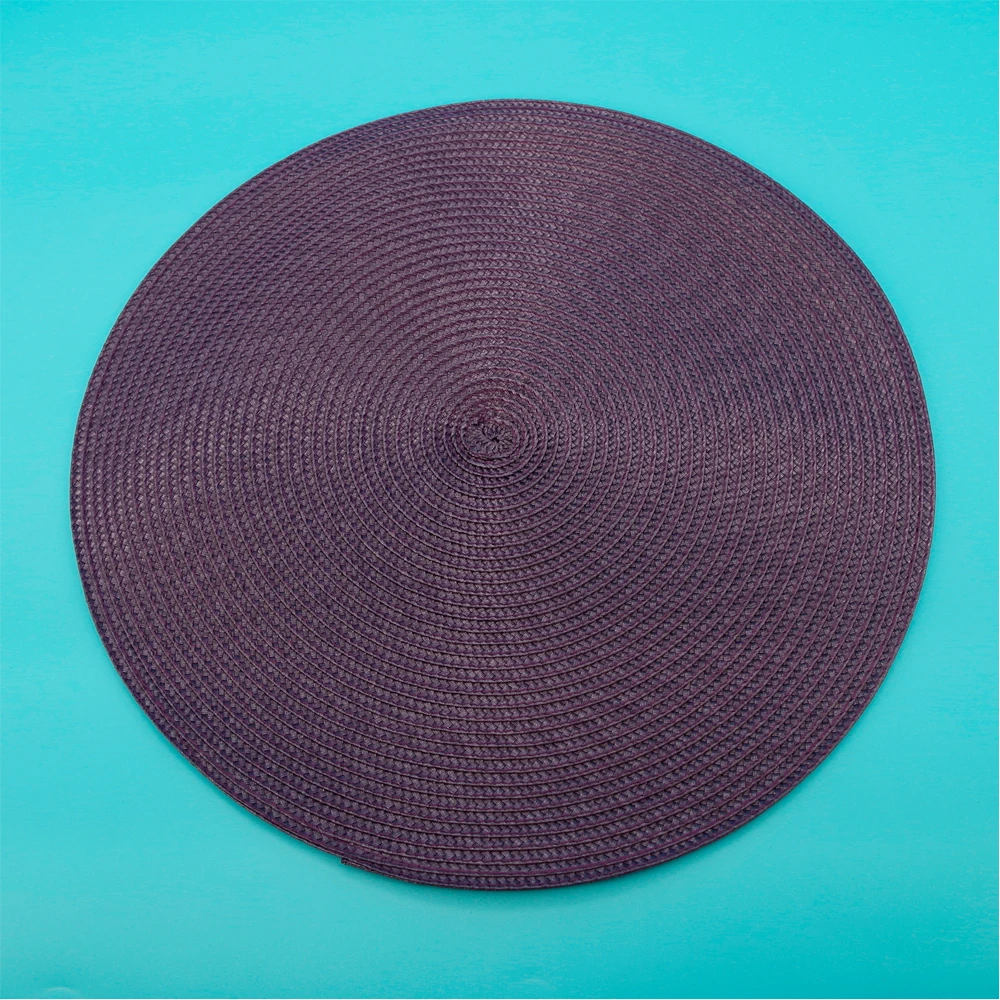 New Color Knitted by Cotton Thread PP Round Placemat Tischset Plakedo Tovagliette Brikker Tabletit Plata for Dining Table
