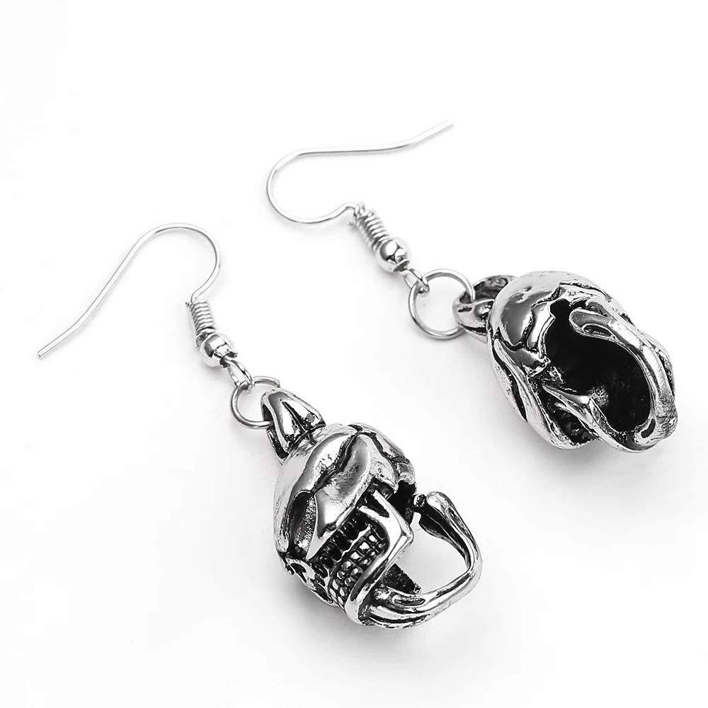 Металлические серьги-подвески в стиле ретро панк Череп Модный женский ночной