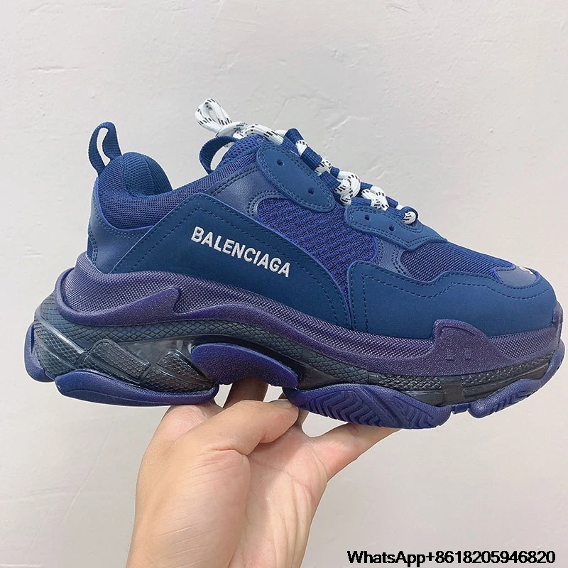 

Mens Crystal Bottom Paris Triple S 17FW Sneaker Black Cream Dad Shoes Platform Women Casual Trainer Retro Ladies Designer Shoes