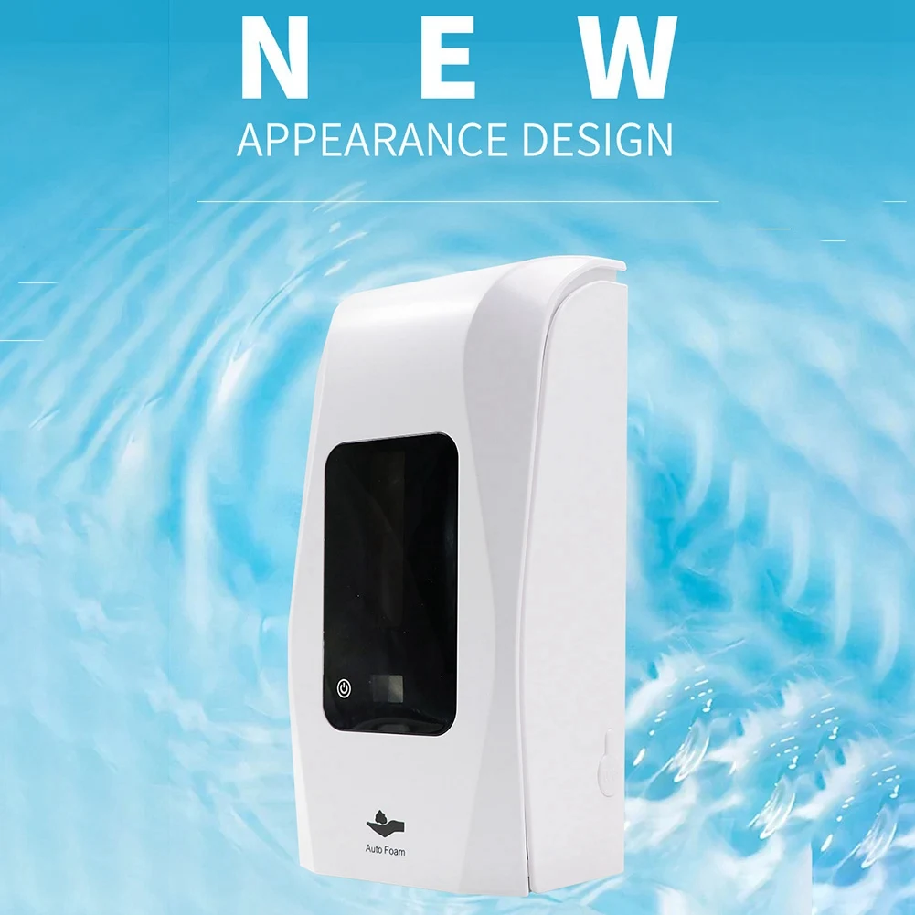 

Automatic Soap Dispenser with LCD Screen Contact Button Smart Soap Dispenser Wall-Mounted Sensor Soap Dispenser