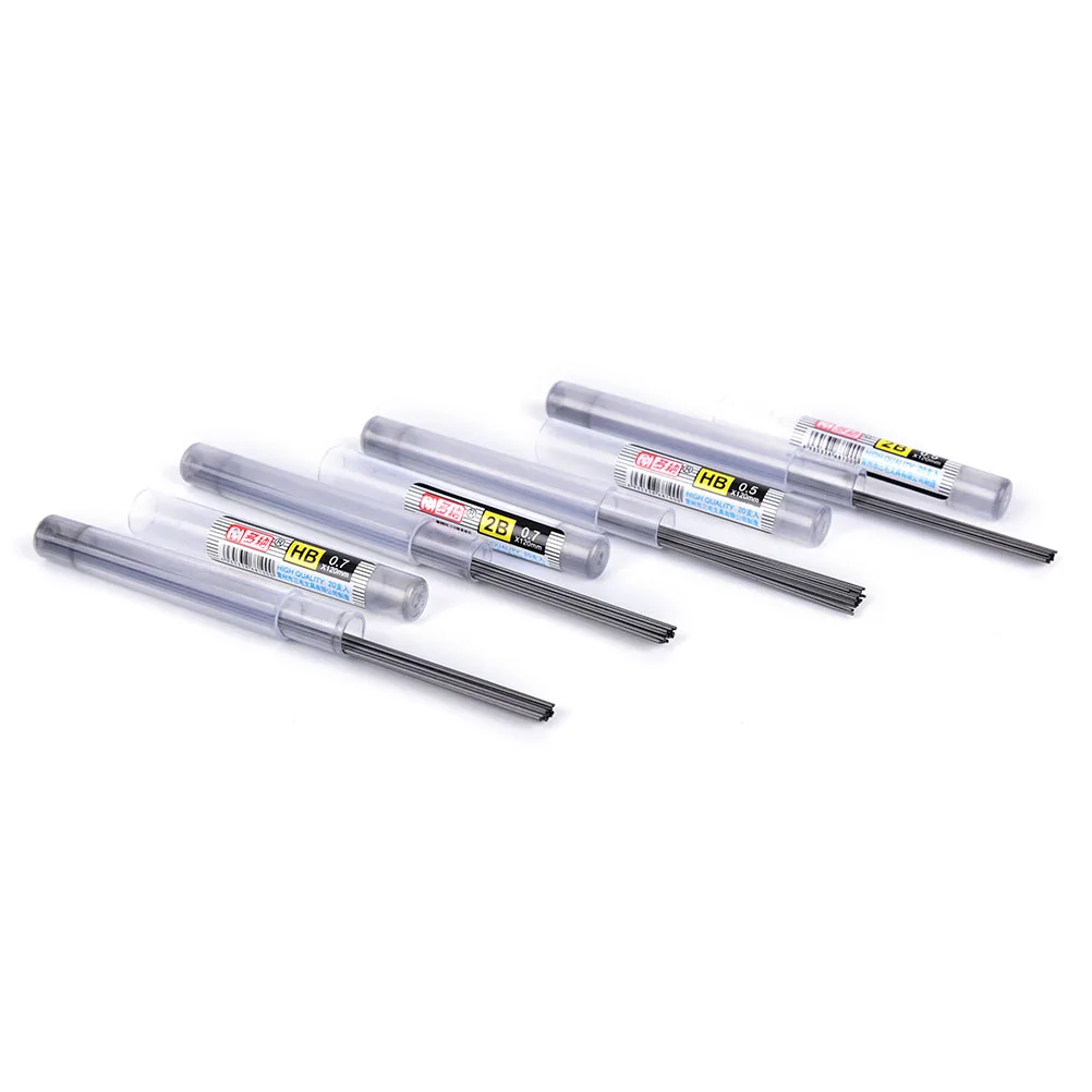 

10pcs 0.5mm/ 0.7mm Pencil Lead 2B/ HB Mechanical Pencil Lead Art Sketch Drawing Color Lead School Office Supplies
