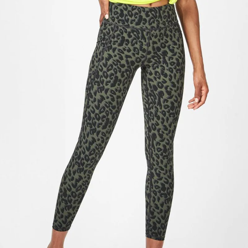 

full length factory price push up leopard print tight gym leggings for women yoga Pants