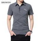 BROWON 2022 Новая повседневная полосатая футболка мужская с длинным рукавом Фитнес Мужская футболка одежда Camisetas Мужская футболка размера плюс