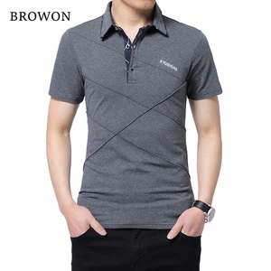 BROWON 2022 Новая повседневная полосатая футболка мужская с длинным рукавом Фитнес Мужская футболка одежда Camisetas Мужская футболка размера плюс